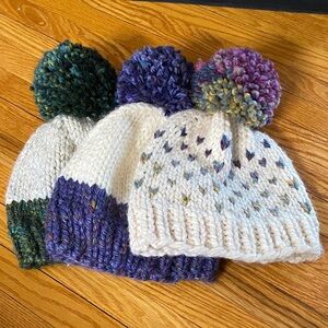 Cozy Handmade Pom-Pom Beanies